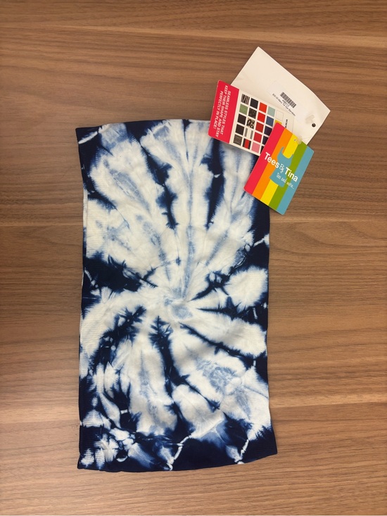 Tees by Tina Tops - Tees by Tina Navy & White Tie-Dye Tube Top